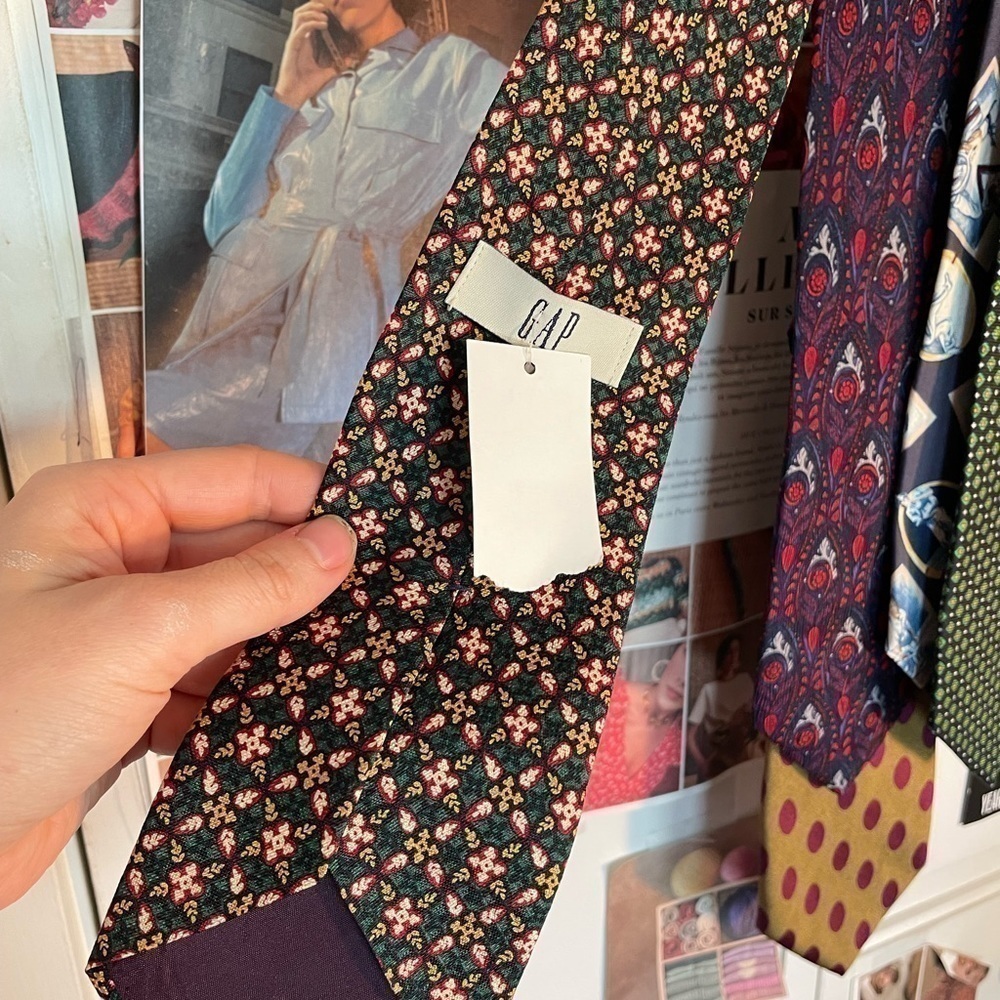 VINTAGE Silk Men’s Tie - Picture 5 of 6